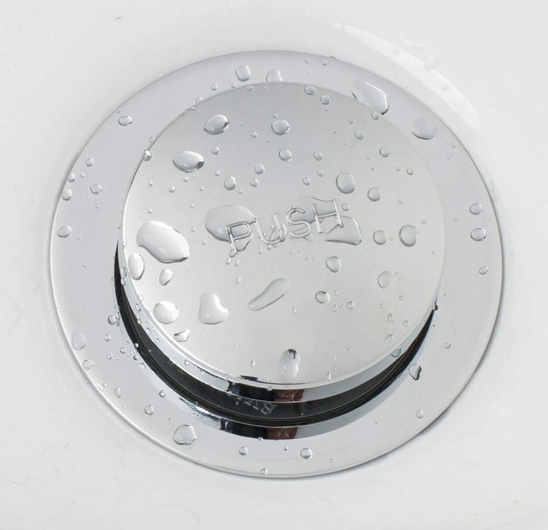 Artiwell Tip-Toe Bathtub Drains Trim Set with Two-Hole Overflow Faceplate, Replacement Bath Drain Trim Kit with 2-Hole Overflow Faceplate and Universal Fine/Coarse Thread (CHROME PLATED) - Image 5
